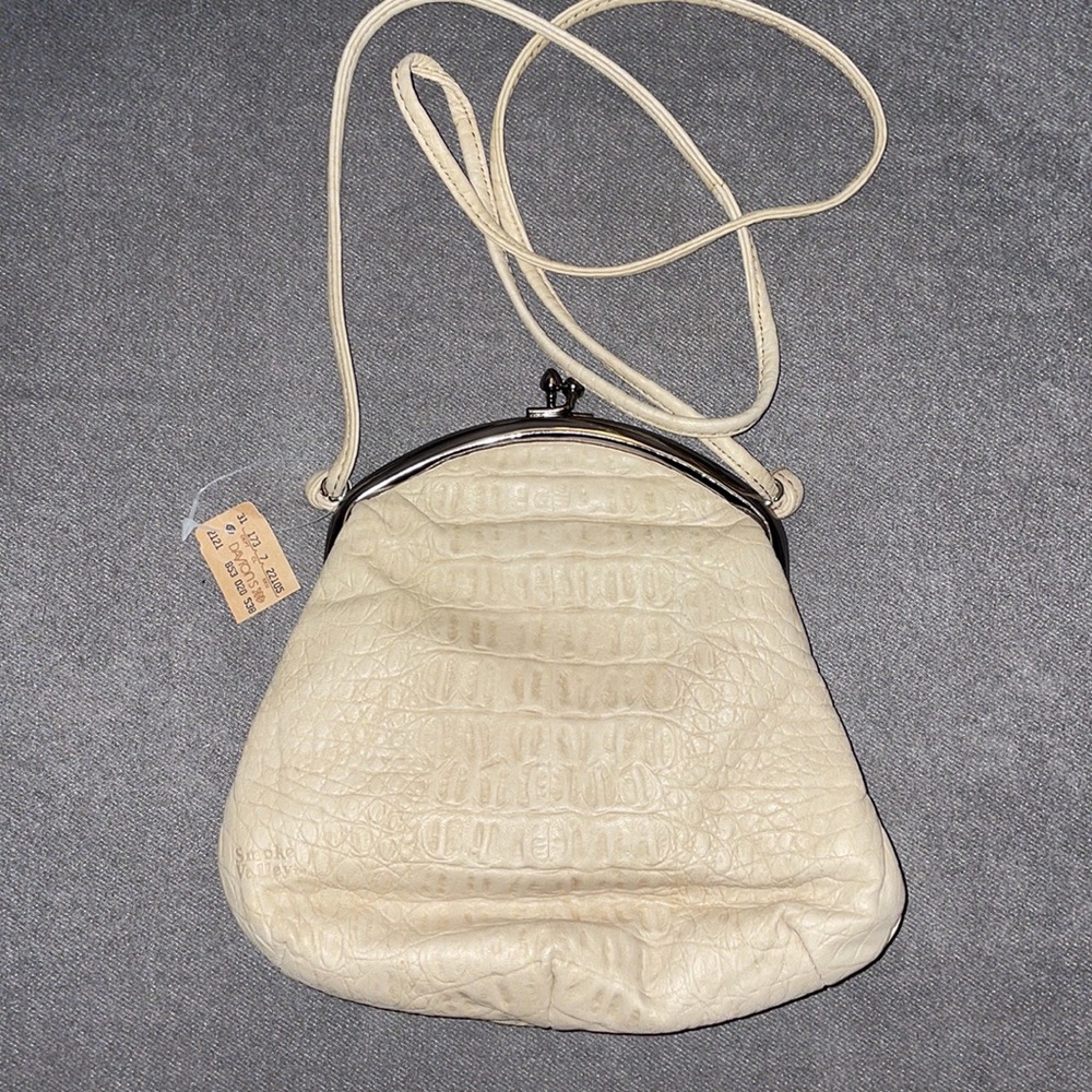 Vintage NWT.  1960’s Leather Smoke Valley crossbody purse. - Picture 2 of 7